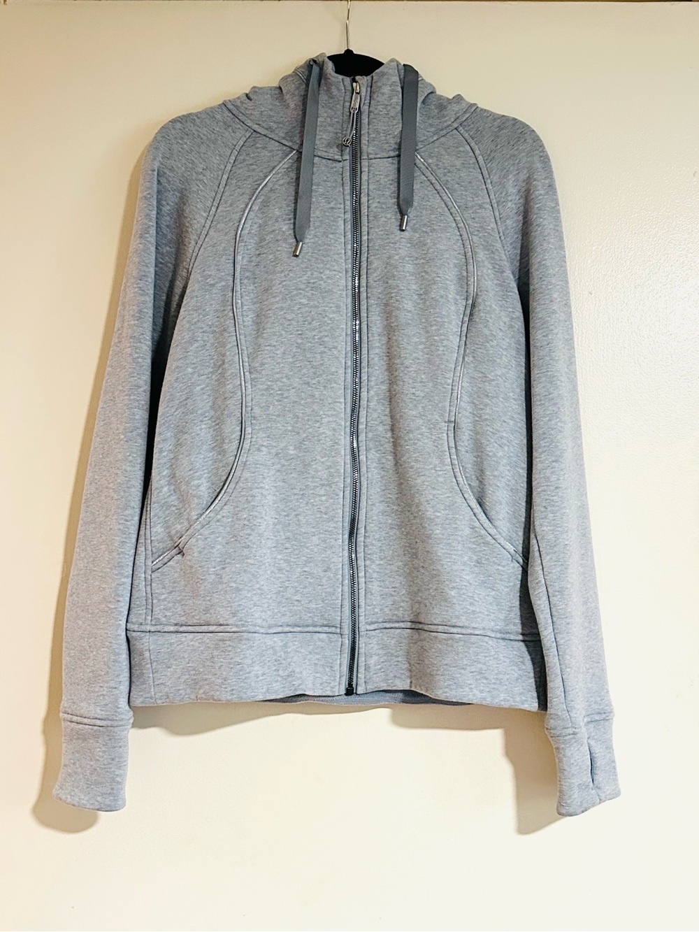 Lululemon Gray Full Zip-Up Hoodie 10